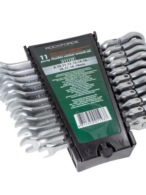 RockForce flexible ratchet wrench set 11 pieces new