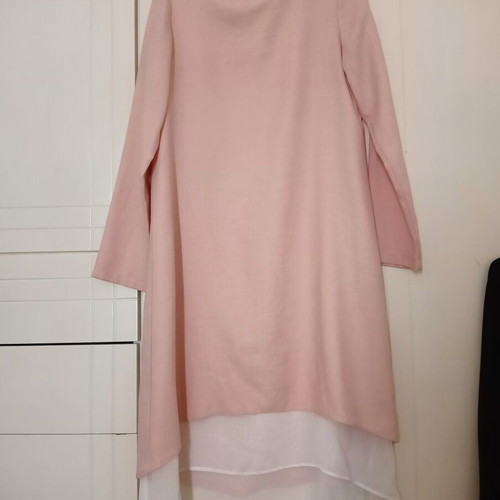 Women's dress, pink and white, size S / 36 / 8