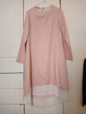 Women's dress, pink and white, size S / 36 / 8