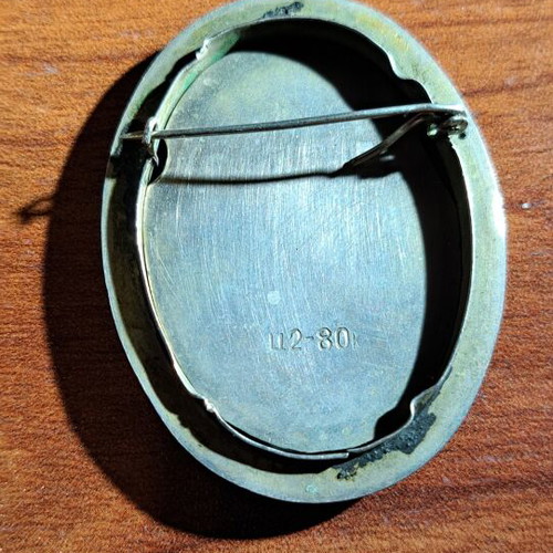 Silver brooch with Djordje Petrovic Karadjordje used