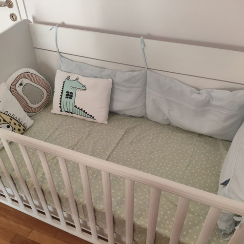 Lorelli Dream 70x140 multifunctional baby cot white with mattress like new
