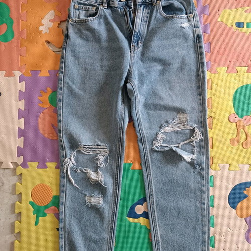 Pull and Bear medium no 38 pants like new, blue