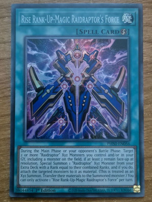 Rise Rank-Up-Magic Raidraptor's Force PHNI Near Mint