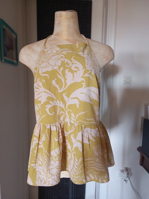 Ted Baker τοπ καινούργιο, νούμερο S/M, άσπρο και κίτρινο