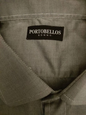 Portobello shirt XL used, 100% cotton, grey-black