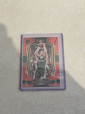 2025-26 Panini Select EuroLeague Šarūnas Jasikevičius Red Prizm Card