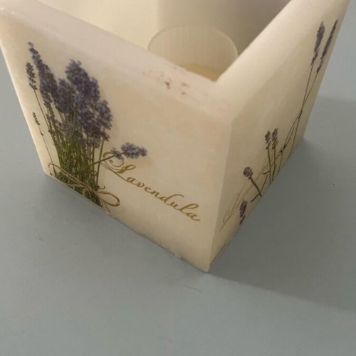 Decorative candle in wax pot new