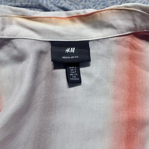 H&M Shirt size S beige and orange like new