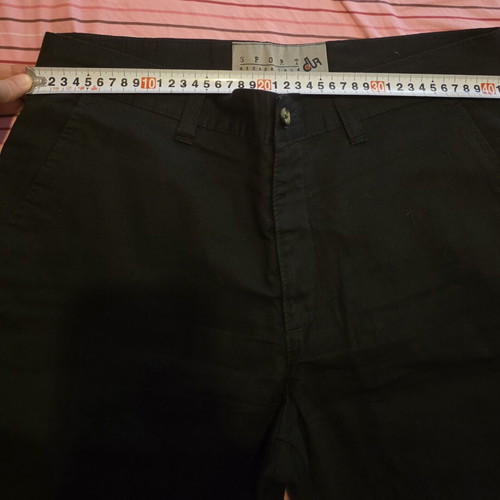 Dur casual men's pants, black, size S, fabric