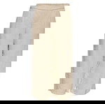 Παντελόνα crop βισκόζη με λάστιχο - Μ crop beige elastic pants