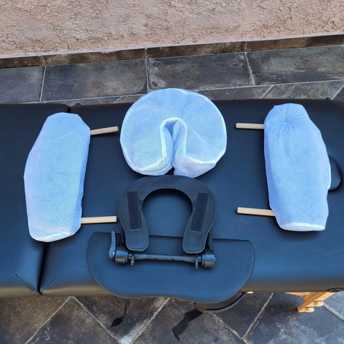 FoxHunter 2 Section Wood Portable Massage Bed