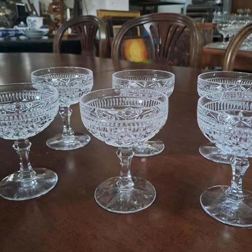 Crystal liqueur glasses set of 6 like new