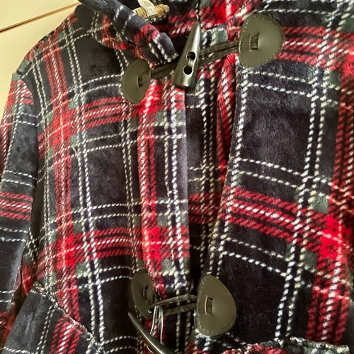 Bill Coast plaid fleece jacket S-M like new, relaxed fit