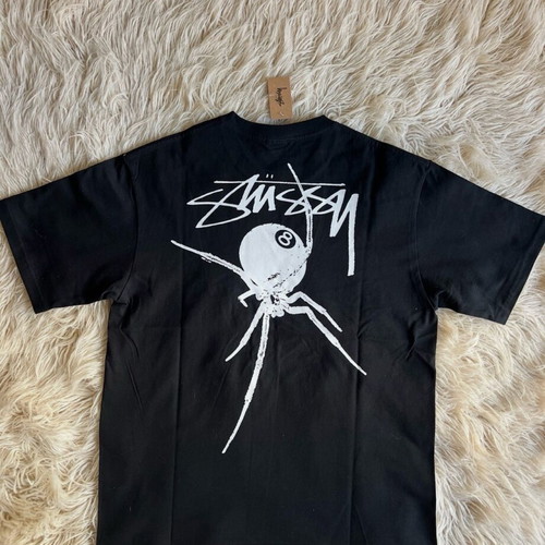Stussy Spider Tee new, sizes M and L, black