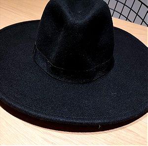 zara γυναικείο καπέλο μαυρο