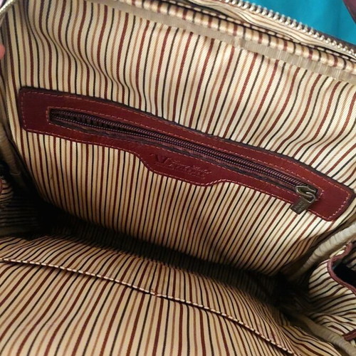 Tuscany Leather backpack like new, matte brown leather