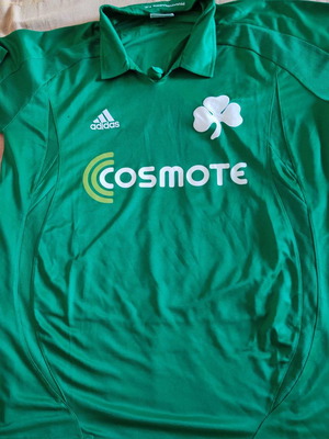 Επετειακή φανέλα Παναθηναϊκού 1908-2008 μεταχειρισμένη με όνομα Σαλπιγγίδη