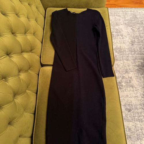 ZINI knitted dress like new, black-blue, size M