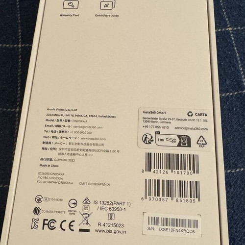 Insta360 ONE X2 camera new with all accessories
