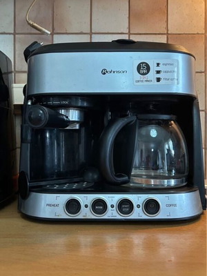 3-in-1 Coffee Maker like new with espresso, cappuccino, and filter coffee
