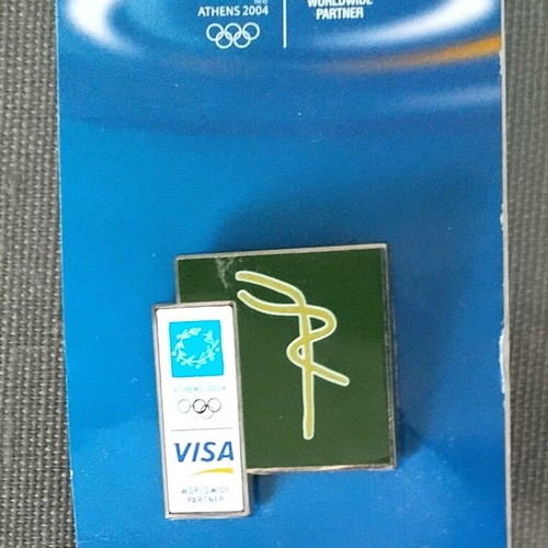 Athens 2004 Olympic Games pin like new, Visa sponsor