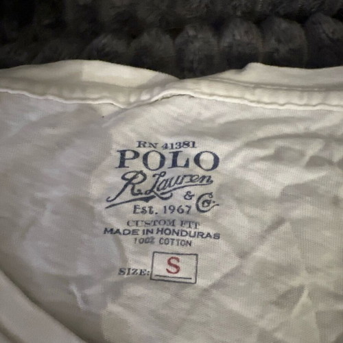 Polo short sleeve white Small like new