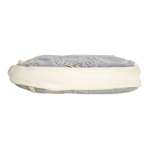 Dolce & Gabbana vintage denim shoulder bag with leopard lining used