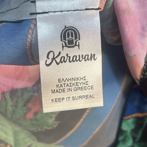 Karavan σατέν blazer με floral print σαν καινούργιο, μέγεθος M/L