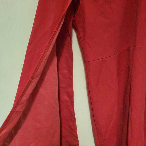 Shein red one-sleeve dress like new, short with slit