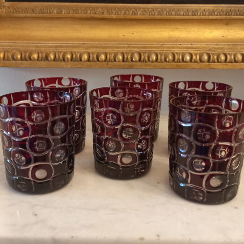 Whiskey glasses set of 6, crystal, like new