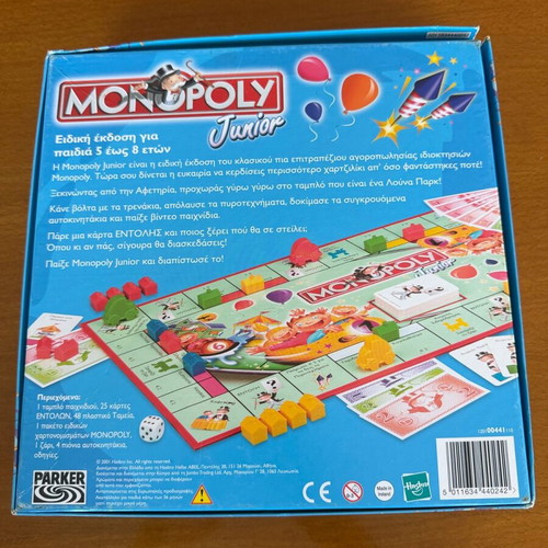 Monopoly Junior board game like new for kids