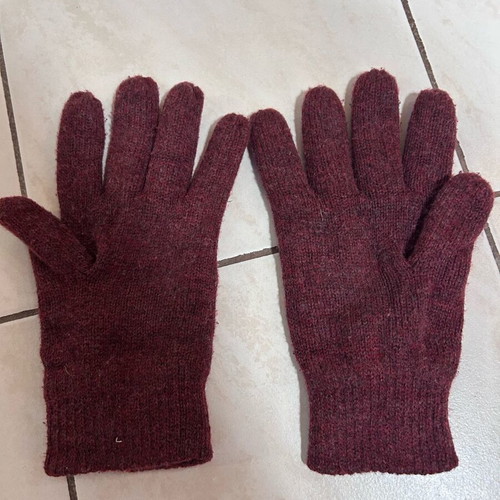 Gloves thick men's like new, red
