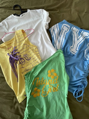 Y2K summer top bundle, XS-S size