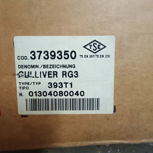 Riello Gulliver RG3 oil burner used 100,000-153,080 kcal/h