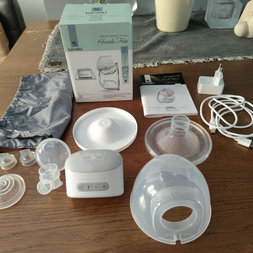 Lorelli Hands Free electric single portable breast pump, grey