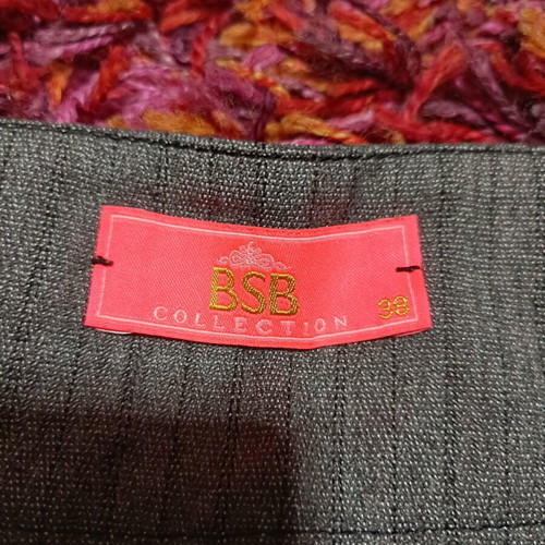 BSB gray vintage pants with thin stripes, fitted, like new, size 38