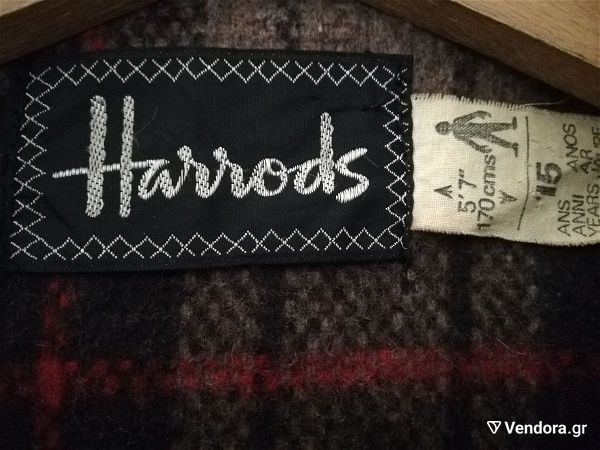  Harrods vintage montgkomeri palto