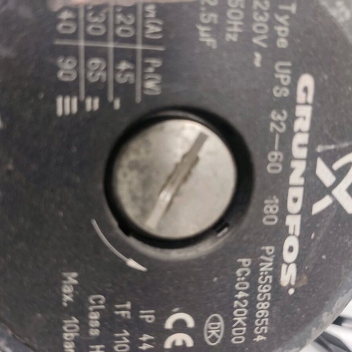 Grundfos electronic circulator used, fully functional