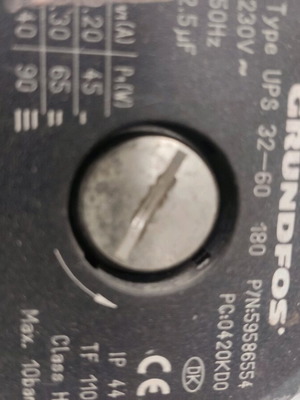 Grundfos electronic circulator used, fully functional