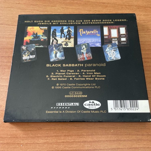 Black Sabbath Paranoid CD limited bonus pack used