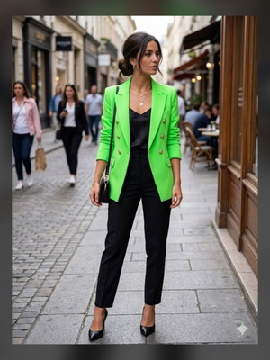 Tyr women's blazer new neon green XL