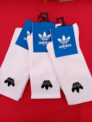 Adidas socks new, pack of 3 pairs, white