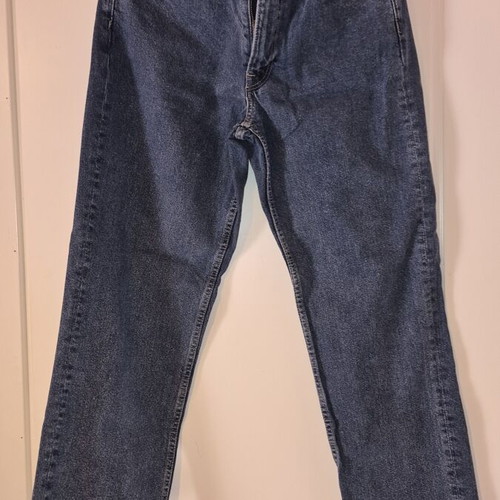 H&M Dark Blue High-Waisted Jeans New, Straight Fit, Size XL