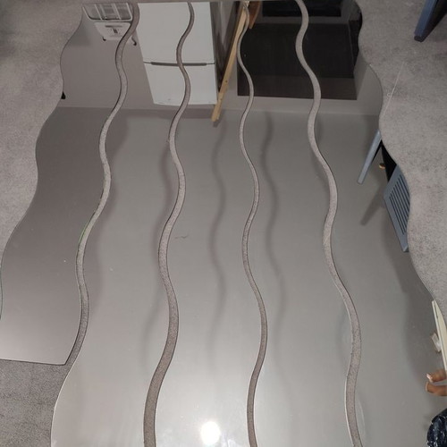 Ikea mirror used, dimensions per panel 1.60x20
