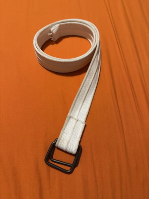 White Fabric Belt new, unworn