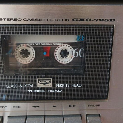 Akai GXC-725D vintage cassette deck with wood cabinet
