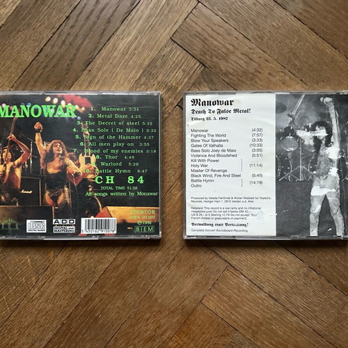 Manowar Death to False Metal! and CH 84 CD like new