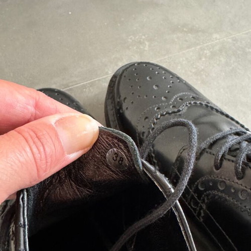 Booster black Oxford shoes like new, size 38, platform sole