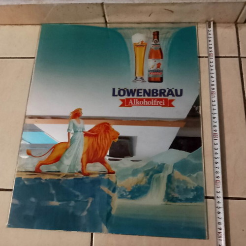 Lowenbrau Brewery Promotional Mirror 1980 Like New