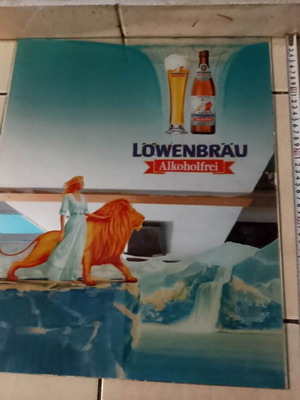 Lowenbrau Brewery Promotional Mirror 1980 Like New